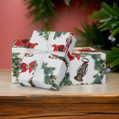 Notenkraker Kerst Sleigh Lantaarns Cadeaupapier