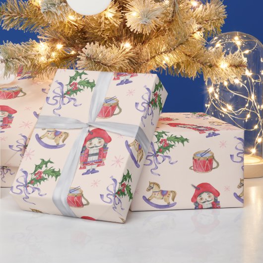 Notenkraker kerst thema cadeaupapier (Feestdagen)