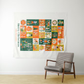 Notenkraker Kerst Vakantie Advent Kalender Wandkleed (In Situ (horizontaal))