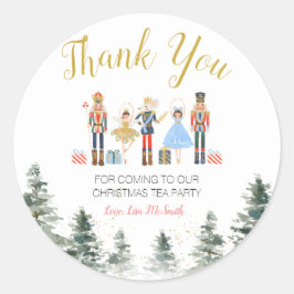 Notenkraker Kerst Vrijgezellenfeest Dank u Ronde Sticker