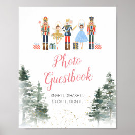 Notenkraker Kerst Vrijgezellenfeest Foto Guestbook Poster