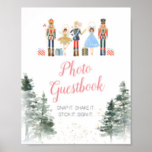 Notenkraker Kerst Vrijgezellenfeest Foto Guestbook Poster
