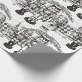 Notenkraker Kerst wrapping papier (Hoek)