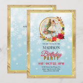 Notenkraker Kerstbaljurk Verjaardag Feestdagenkaart (Voorkant / Achterkant)