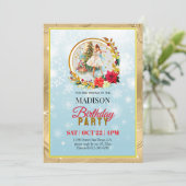 Notenkraker Kerstbaljurk Verjaardag Feestdagenkaart (Staand voorkant)