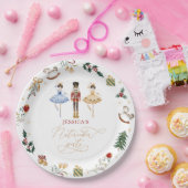 Notenkraker Kerstballerina kinderen verjaardagsfee Papieren Bordje (Feest)