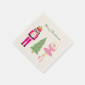 Notenkraker, kerstboom, Ballerina Servet (Hoek)