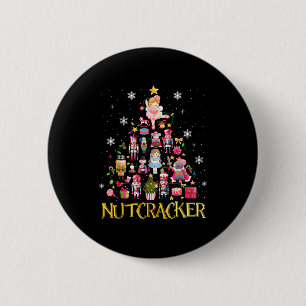 Notenkraker Kerstboom Ballet Dans Vrouwen Kinderen Ronde Button 5,7 Cm
