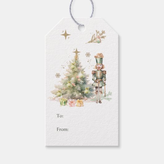 Notenkraker kerstboom cadeau Label Cadeaulabel (Voorkant)