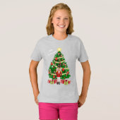 Notenkraker kerstboom tekst toevoegen Kinder T-shirt (Voorkant volledig)