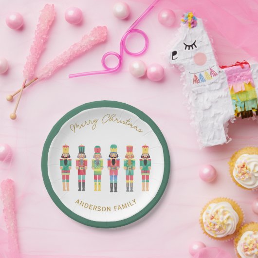 NOTENKRAKER KERSTCADEAU STICKER PAPIEREN BORDJE (Feest)