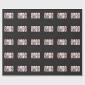 Notenkraker kerstfeest cadeau feestelijk cadeaupapier (Vlak)