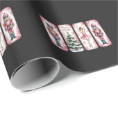 Notenkraker kerstfeest cadeau feestelijk cadeaupapier (Rol Hoek)