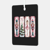 Notenkraker kerstfeest cadeau feestelijk metalen ornament (Voorkant links)