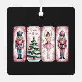 Notenkraker kerstfeest cadeau feestelijk metalen ornament (Voorkant)