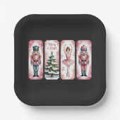 Notenkraker kerstfeest cadeau feestelijk papieren bordje (Voorkant)