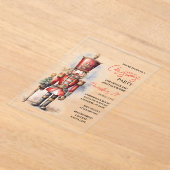 "Notenkraker kerstfeest | feestdag Acryl Uitnodigingen (Laagn)