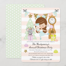 Notenkraker Kerstfeest Uitnodigingen Donkerbruine