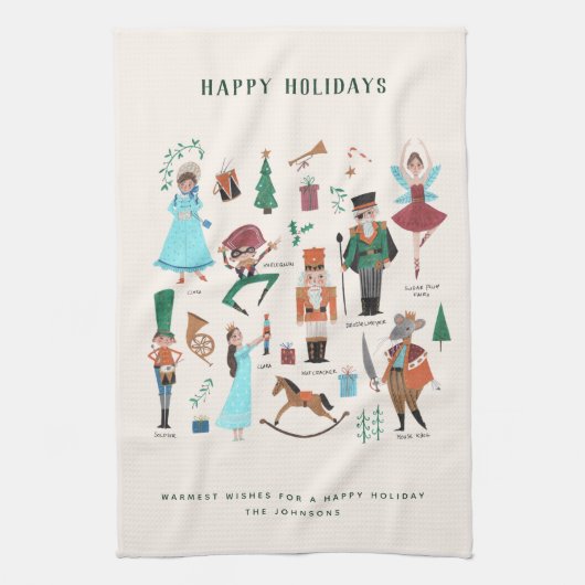 Notenkraker | Kerstfeestdag | Keukenhanddoek (Verticaal)