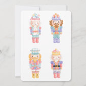 Notenkraker Kerstfeestfeestje Kaart (Achterkant)