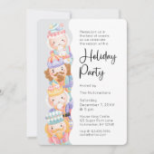 Notenkraker Kerstfeestfeestje Kaart (Voorkant)