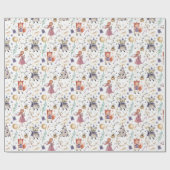 Notenkraker Kerstfiguren Boom Cadeaus Cadeaupapier (Vlak)