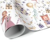 Notenkraker Kerstfiguren Boom Cadeaus Cadeaupapier (Rol Hoek)