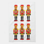 Notenkraker kersthonden theedoek (Verticaal)