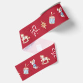 Notenkraker Kerstlint Grosgrain Lint (Achterkant)