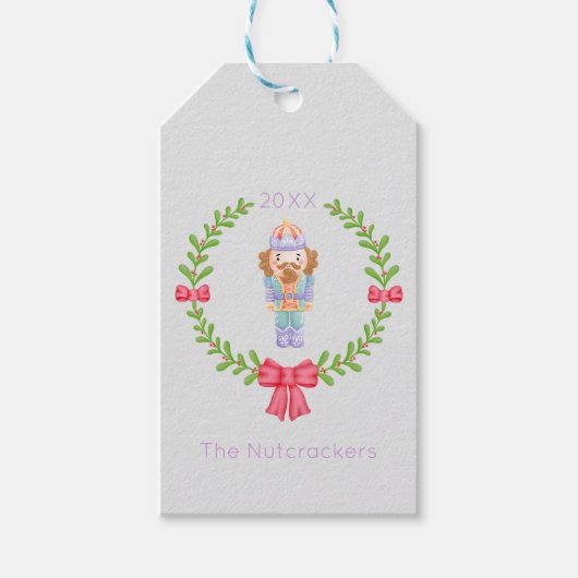Notenkraker Kerstmis Cadeaulabel (Voorkant)