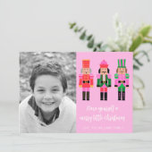 Notenkraker Kerstmis Fotokaart Feestdagenkaart (Staand voorkant)