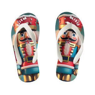 Notenkraker Kerstmis Gepersonaliseerd Kinder Teenslippers