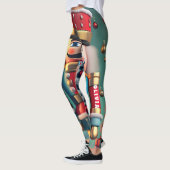 Notenkraker Kerstmis Gepersonaliseerde Vrouwen Leggings (Links)