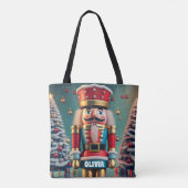 Notenkraker Kerstmis Gepersonaliseerde Vrouwen Tote Bag (Achterkant)