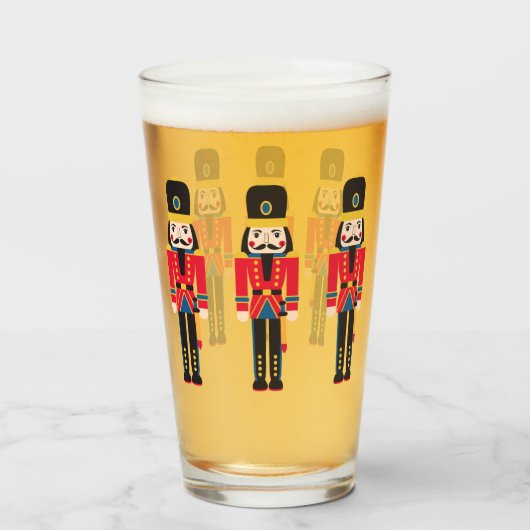 Notenkraker Kerstmis Gift Decoratieve Bier Tumbler (Voorkant gevuld)