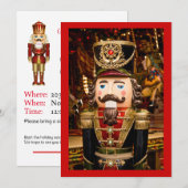 Notenkraker Kerstmis Lunch Party Thema Aangepaste  Kaart (Voorkant / Achterkant)