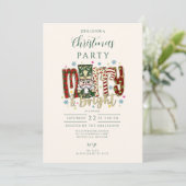 Notenkraker Kerstmis Merry & Bright Kaart (Staand voorkant)