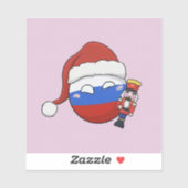 Notenkraker Kerstmis Rusland Tsjaikovski Ballet Sticker (Vel)