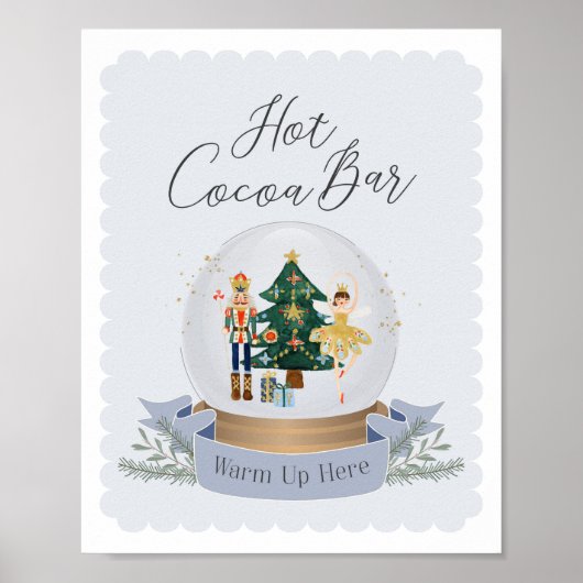 Notenkraker Kerstmis Verjaardagsfeest Hot Cacao Ba Poster (Voorkant)