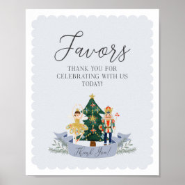 Notenkraker Kerstmis Verjaardagsfeestgunsten teken Poster