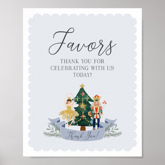 Notenkraker Kerstmis Verjaardagsfeestgunsten teken Poster (Voorkant)