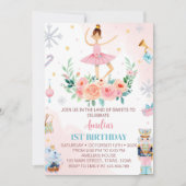 Notenkraker Kerstmis Verjaardagsfeestuitnodiging Kaart (Voorkant)