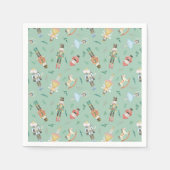 Notenkraker kerstservet servet (Voorkant)