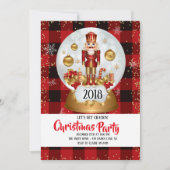 Notenkraker kerstvakantie feest kaart (Voorkant)