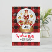 Notenkraker kerstvakantie feest kaart (Staand voorkant)