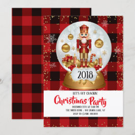 Notenkraker kerstvakantie feest kaart