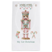 Notenkraker Kleurrijke Boom Baby 1e Kerst Klein Cadeauzakje (Voorkant)