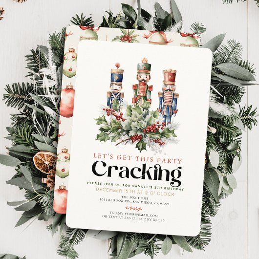 Notenkraker kraken Kerstmis Verjaardag Kaart