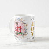 Notenkraker Krans Kerstfoto Koffiemok (Voorkant links)