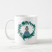 Notenkraker Krans Schilderij Kerst Koffie Mok (Links)